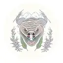 Morrels  Ground sloth NRG Bridge Rhododendron Brook trout Northern red salamander Black bear Sugar maple Timber rattler  tattoo design idea