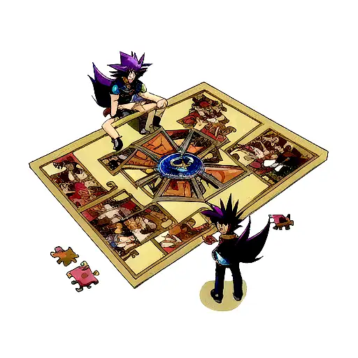 tri force, yugioh Millennium puzzle  tattoo design idea