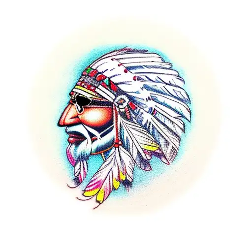 spiritual indian philosophy tattoo design idea