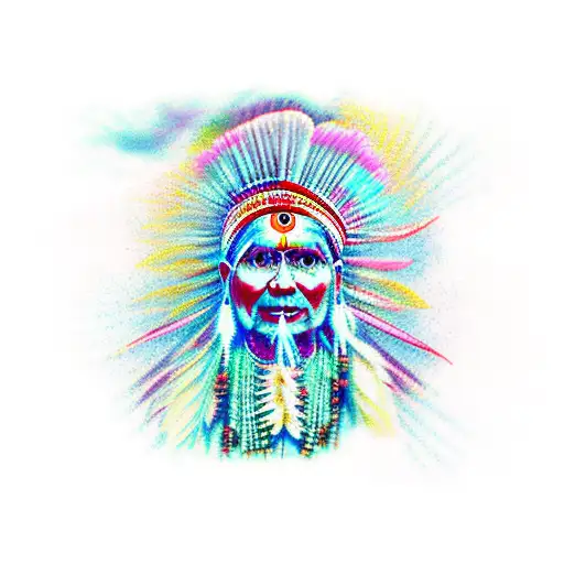 spiritual indian philosophy tattoo design idea