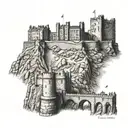 edinburgh castle tattoo design idea
