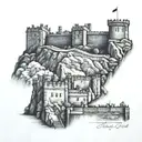 edinburgh castle tattoo design idea