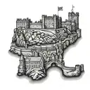 edinburgh castle tattoo design idea
