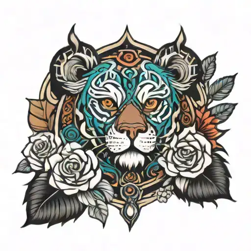 line franklin saint tattoo design idea