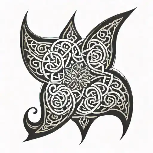 Celtic Symbol 3xJ and 00  03. and 97 tattoo design idea
