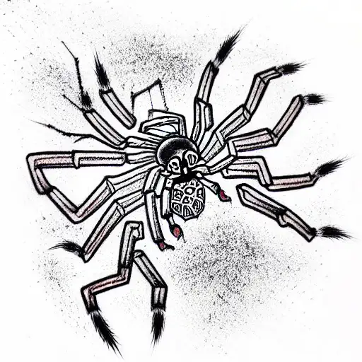 Spider tattoo design idea