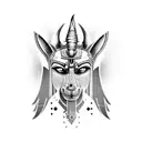 Anubis tattoo design idea