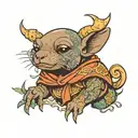 mole monk tattoo design idea