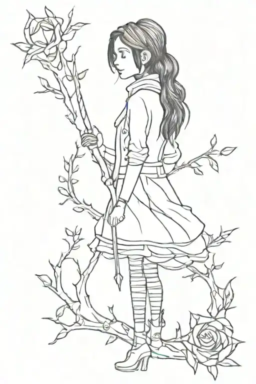 coraline inspired spine tattoo tattoo design idea