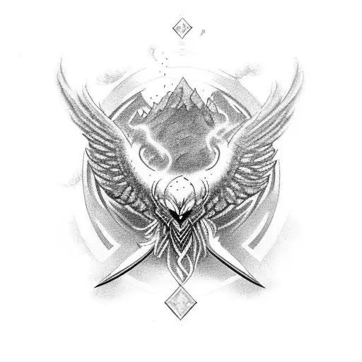 Phoenix Viking Health Coal into Diamond Transformation 06/21/2020 tattoo design idea