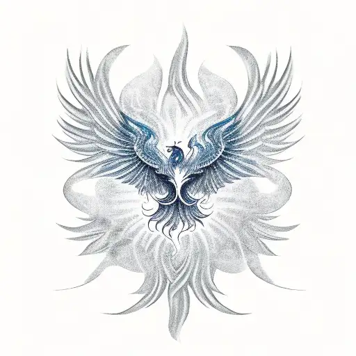 masculine Phoenix tattoo design idea