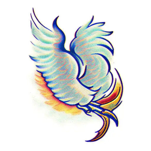 masculine Phoenix tattoo design idea