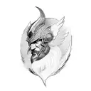 Phoenix Viking Transformation tattoo design idea