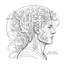 Pardon my delay I'm navigating my head Disassociate I'm navigating my head Give me some advice I am wasting all this tim tattoo design idea