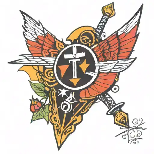 Tennessee tri force tattoo design idea