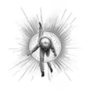 icarus falling from the sun  tattoo design idea