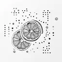 Citrus Slice: Depict a vibrant citrus fruit slice (e.g., lemon, lime, orange) with droplets of juice and zest flying off tattoo design idea