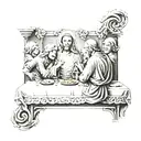 last supper tattoo design idea
