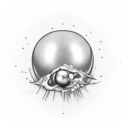 theres a pearl in my head tattoo design idea