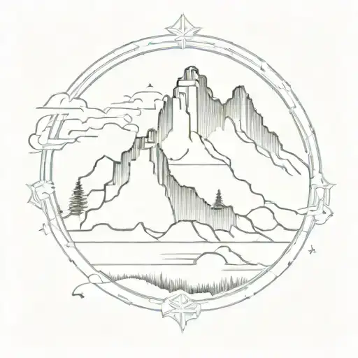 puramide chichen itza old man storr mont blanc in crosses tattoo design idea