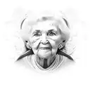 Memorial of grandma tattoo design idea