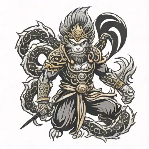 Sun Wukong tattoo design idea