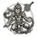 Sun Wukong tattoo design idea
