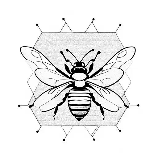 Honey Bee tattoo design idea