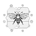Honey Bee tattoo design idea