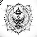 Rahu tattoo design idea