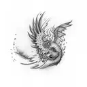 full sleeve spitfire baby tattoo design idea