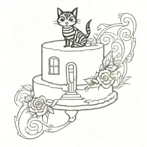 "Welcome Home" Cake inspired by the movie 'Coraline' tattoo design idea