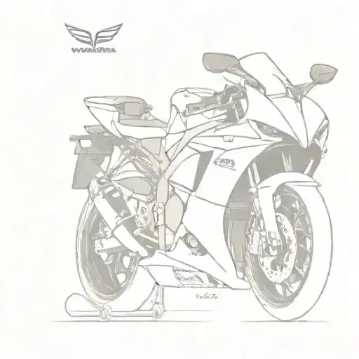 yamaha r1 tattoo design idea