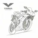 yamaha r1 tattoo design idea