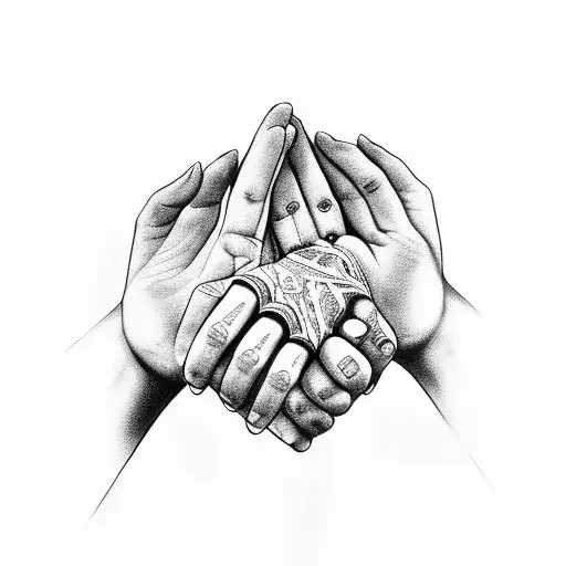 your hands are mine to hold tattoo design idea