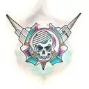 punk rock tattoo and 90s tattoo design idea