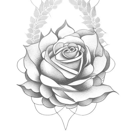 indira gandhi's signature with flowers around it tattoo design idea