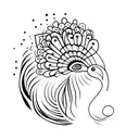 Peacock Feather tattoo design idea