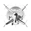 Aircraft tattoo design idea