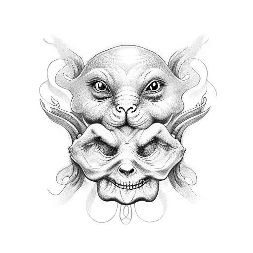 see no evil speak no evil hear no evil tattoo design idea