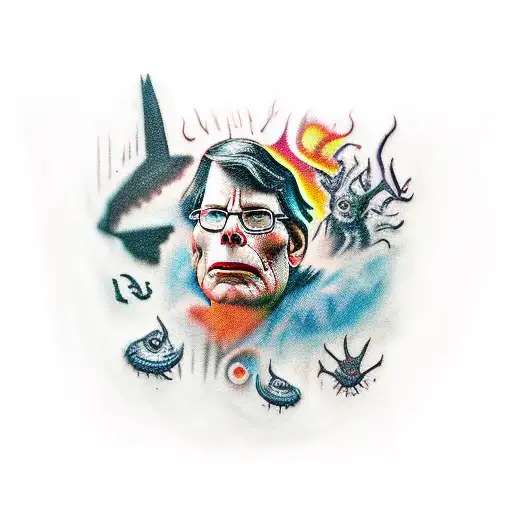 stephen king characters tattoo design idea