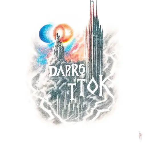 The Dark Tower and characters from that universe tattoo design idea