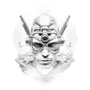 cyberpunk edgerunner david and lucy tattoo design idea