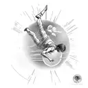 icarus falling down from the sun tattoo design idea