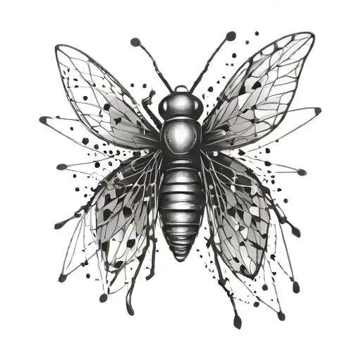 Fireflies tattoo design idea