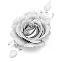 onça com flores tattoo design idea