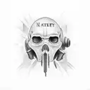 nerdy nametattoo aaron tattoo design idea