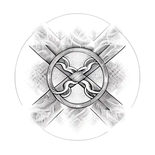 infinity sign composed of half fire and half ice tattoo design idea