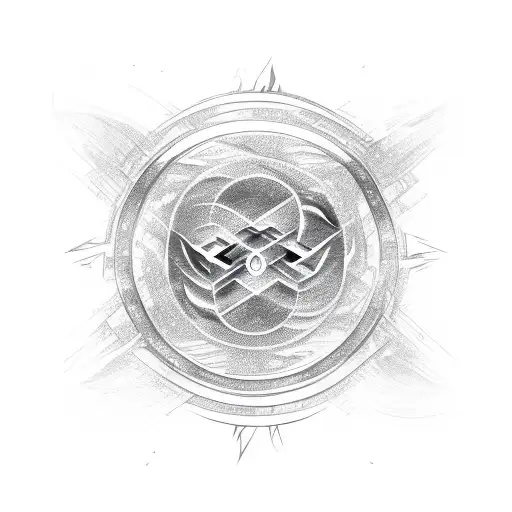 infinity sign of half fire and half ice tattoo design idea