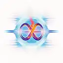 infinity sign compared of half fire and half ice tattoo design idea